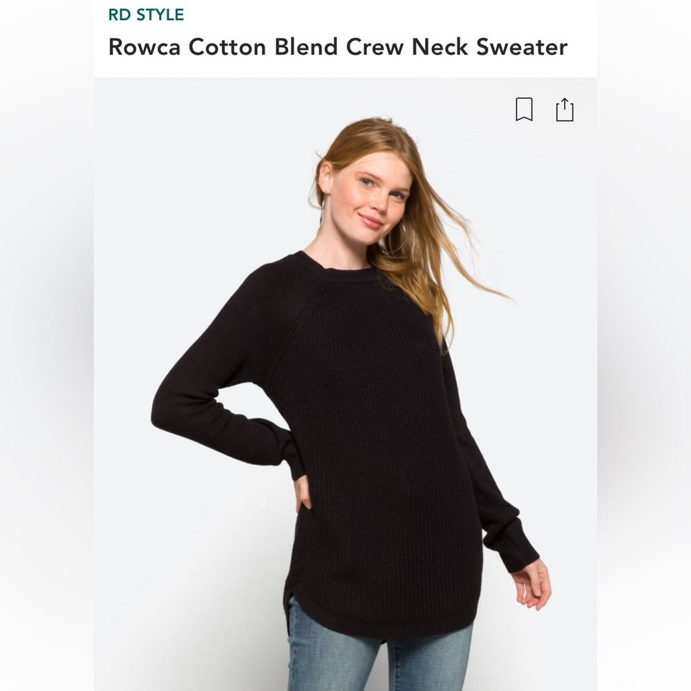 Summer sweater. NWT RD STYLE
Rowca Cotton Blend Crew Neck Sweater